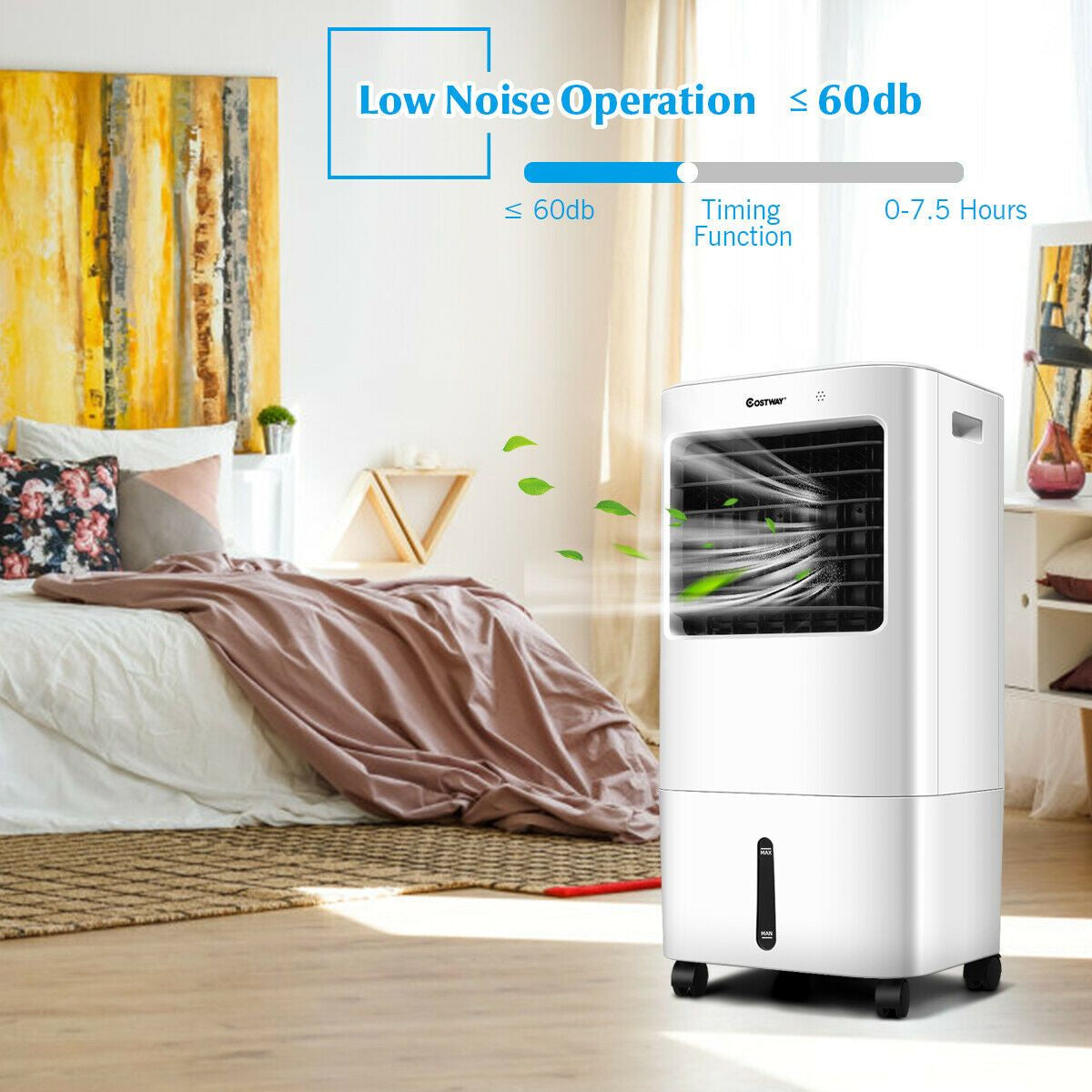 3-In-1 Evaporative Air Cooler and Humidifier with Remote Control