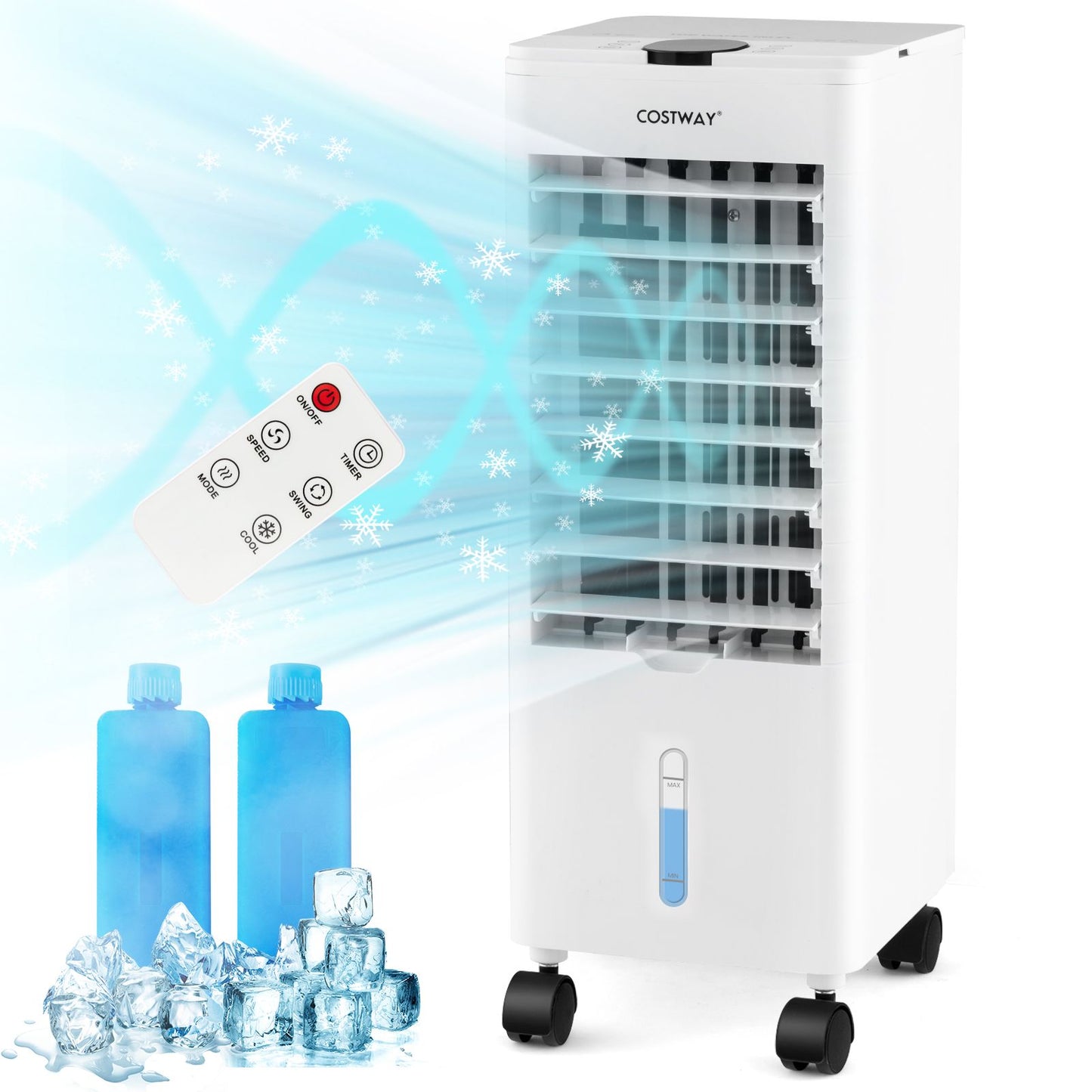 3 Speed Evaporative Air Cooler with Sleep Mode and 3 Wind Mode