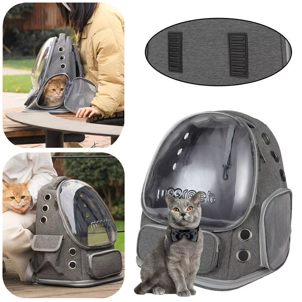 Astronaut Window Dog Cat Carrier Breathable Transparent Backpack Pet Travel Bag